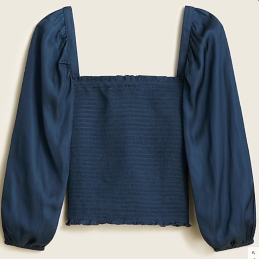 J Crew square neck blouse